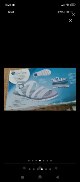 Sandalias Footflex Beige/Blanco Talla 38