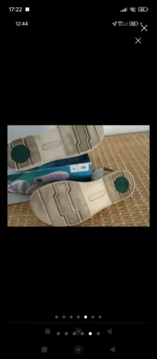 Sandalias Footflex Beige/Blanco Talla 38