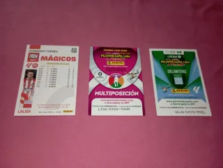 Lote 3 cromos Atlético de Madrid