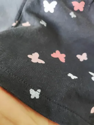 Calções H&M 6/7 anos borboletas