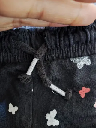 Calções H&M 6/7 anos borboletas