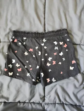 Calções H&M 6/7 anos borboletas