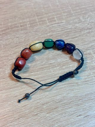 Pulsera 7 Chakras Piedras Naturales Ajustable