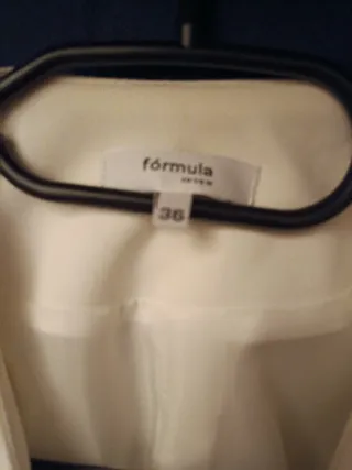 Vestido blazer blanco talla S