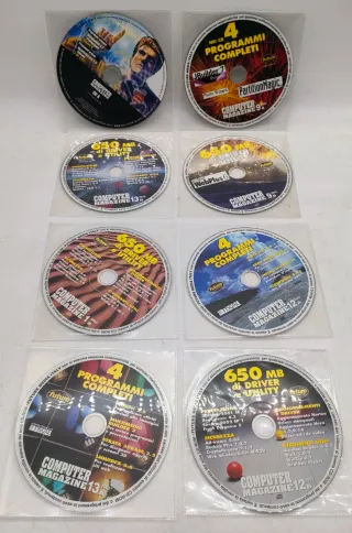 Mega Lotto Raccolta Collezione da 109 CD/DVD x Pc