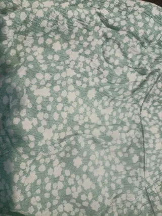 Falda pantalón niña verde y blanco