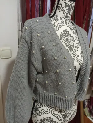 Cárdigan Gris Perlas