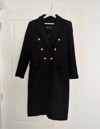 Abrigo Lana Zara Manteco Talla S