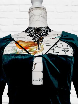 Vestido fiesta aterciopelado Zara Talla S