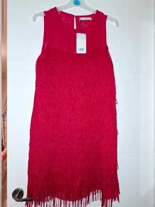 Vestido Mango de flecos