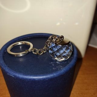 Portachiavi cristallo con coccinella