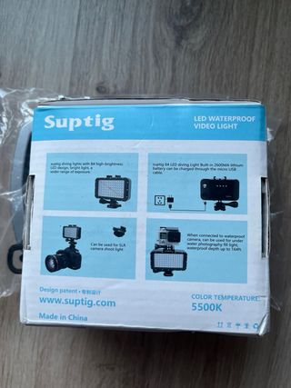 Soporte y foco LED Suptig Impermeable Buceo Go