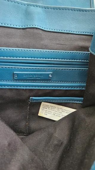 Mochila Zara Piel Azul