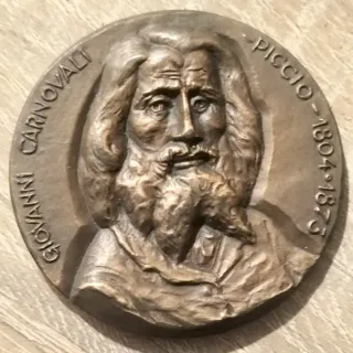 Medaglia Pittore Il Piccio Giovanni Carnovali