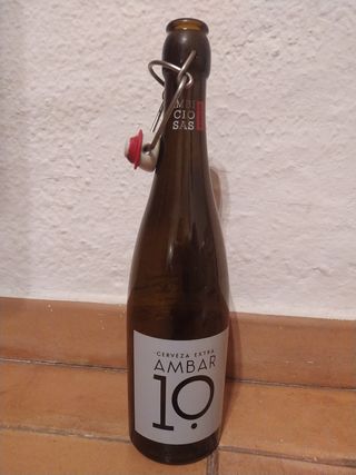 Botella Cerveza Ambar Vacía