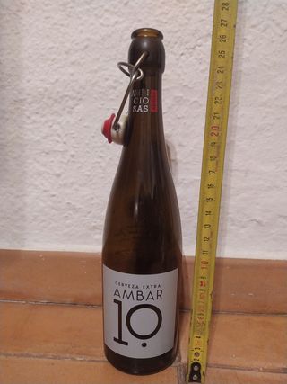 Botella Cerveza Ambar Vacía