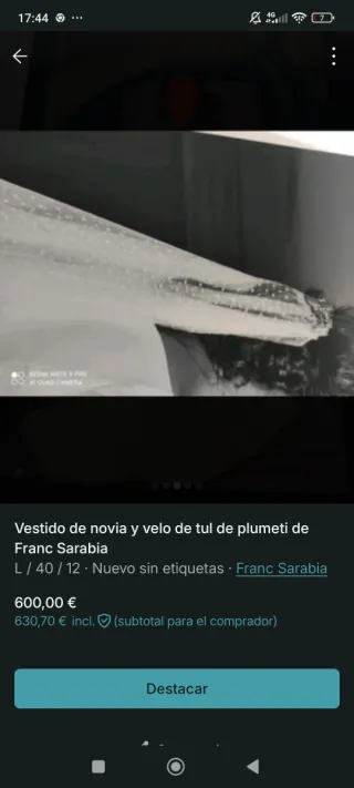 Vestido de Novia Franc Sarabia