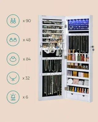 ESPEJO JOYERO SONGMICS NUEVO CON ETIQUETA