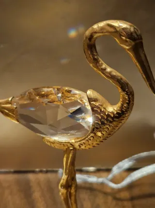 Swarovski Collezione Gru Cristallo Dorato