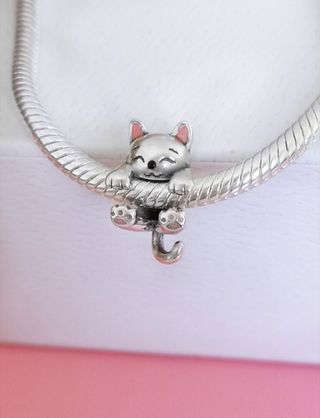 CHARM GATO COLGANTE PARA PULSERA PANDORA CON CAJA
