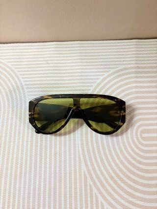 Occhiali da sole tartarugati verdi