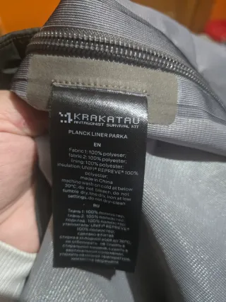 Krakatau Planck Liner Parka Talla M Verde