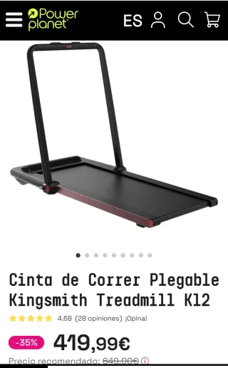Cinta de Correr Plegable Xiaomi Kingsmith K12