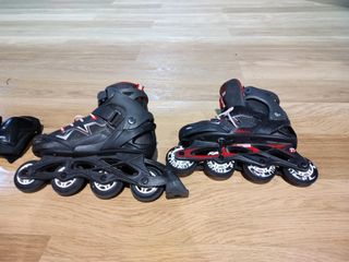 Patines Oxylane Talla 35-38 + Protecciones