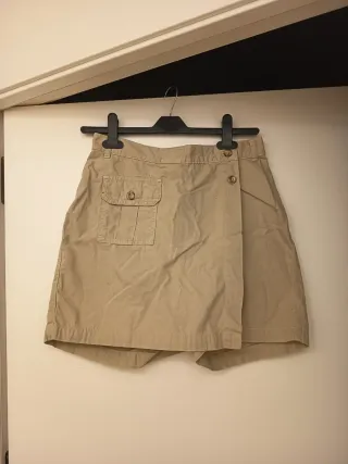 Falda pantalón vintage beige