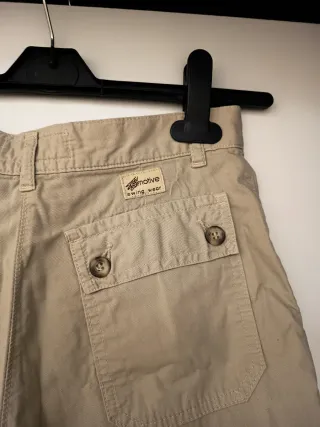 Falda pantalón vintage beige