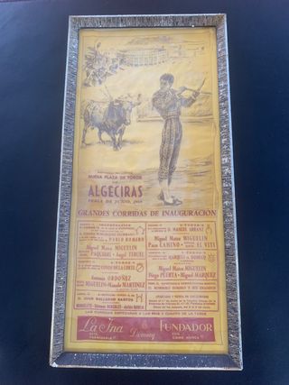 Cartel Toros Algeciras 1969 Inauguración
