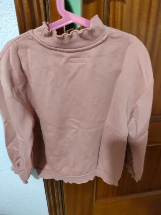 Sudadera niña rosa estrellas 7 años