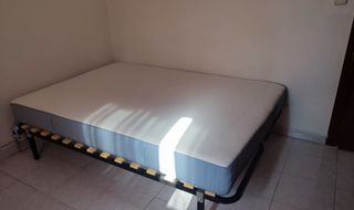 Somier IKEA Krakhella 135x190y colchón Vesteroy