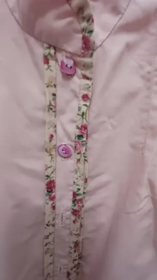 Conjunto falda y blusa floral rosa