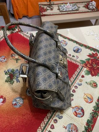 Borsa Guess monogram beige/marrone