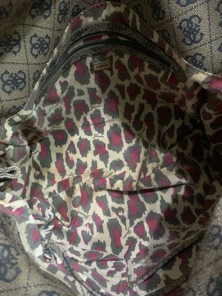 Borsa Guess monogram beige/marrone