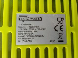 Tostapane Termozeta (non funzionante)
