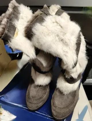 Stivaletti invernali donna pelliccia Janet & Janet