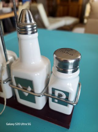 Set condimento sale pepe olio aceto