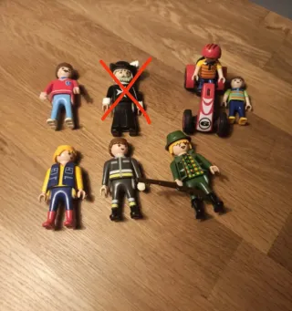 Lote Playmobil: Coche, Bombero, Caballero