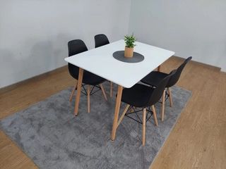 OFERTA DE CONJUNTO DE MESA/COMEDOR + 4 SILLAS