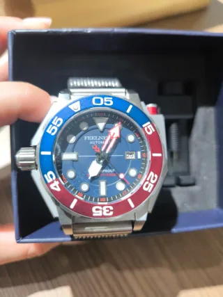 Reloj FEELNE Automático Azul/Rojo