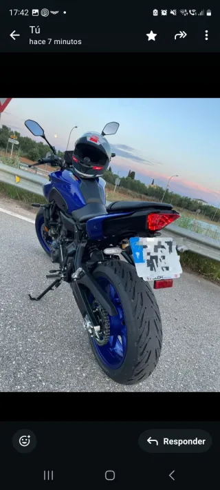 Yamaha MT-07 Azul