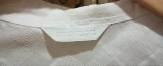 Camisa blanca manga larga Promod mujer