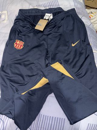 Pantalones Nike FC Barcelona Azul y Dorado
