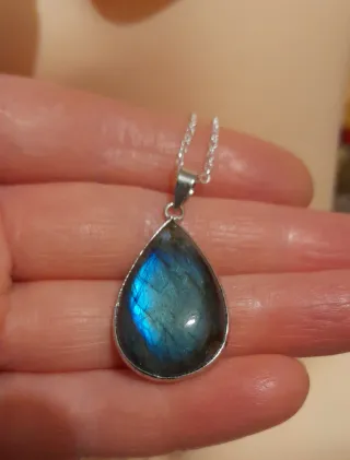 Colgante Labradorita Plata 925