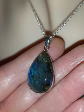 Colgante Labradorita Plata 925