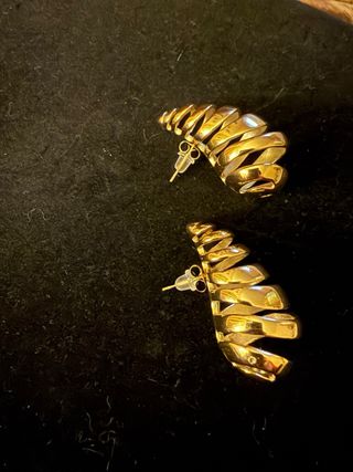 Pendientes grandes Oro Laminado 14K