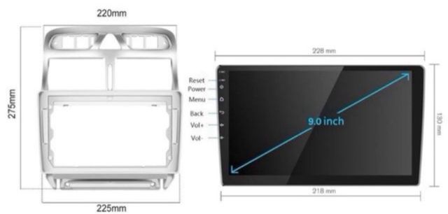 Schermo Android per Peugeot 307 2002-2013