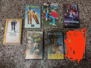 Lote 6 Películas VHS (Español)